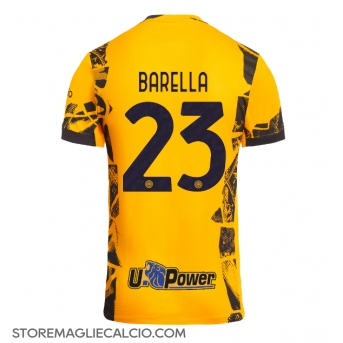 Inter Milan Nicolo Barella #23 Maglia Gara Terza Repliche 2024-25